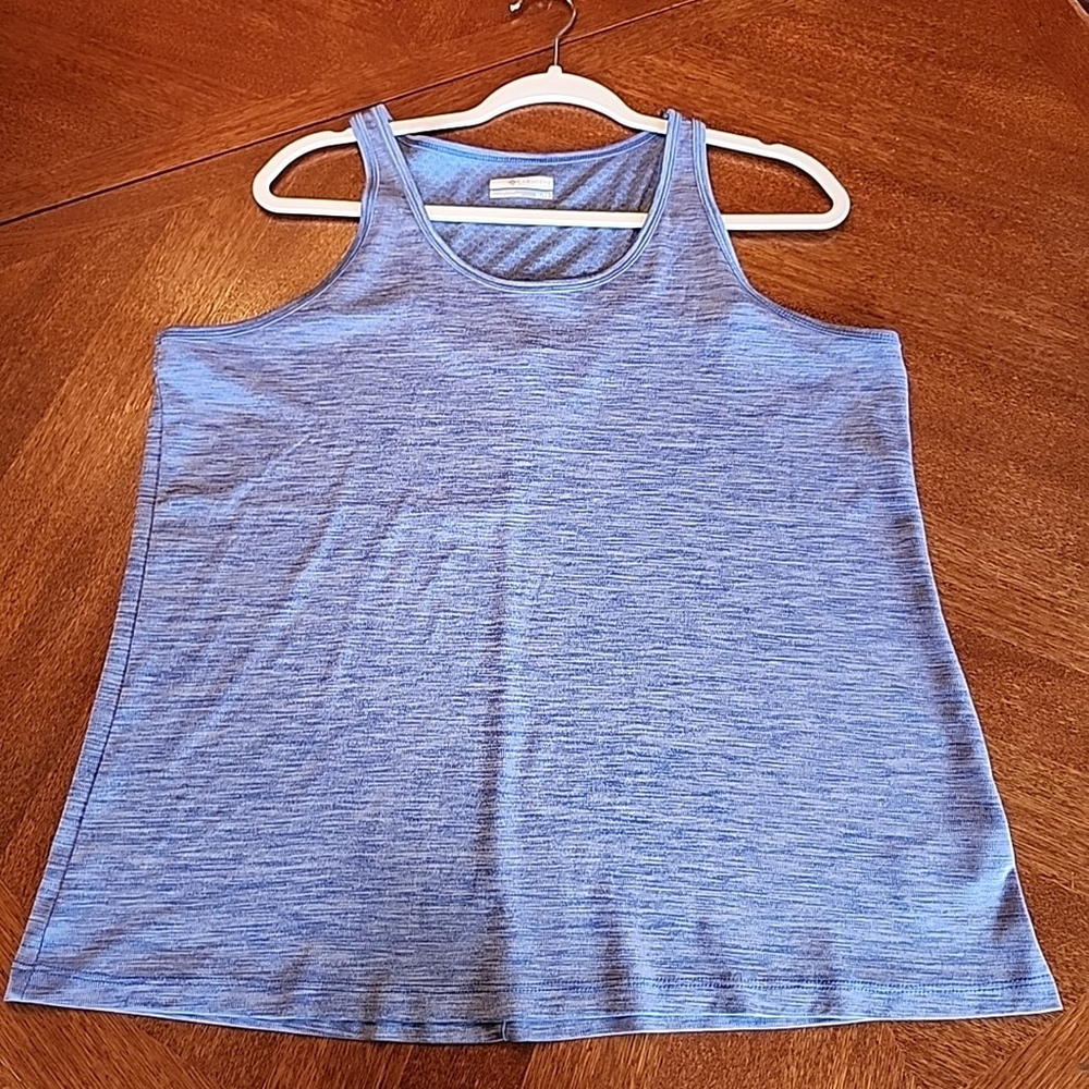 Columbia Women's XL Racer Back Tank Light Blue Sleeveless Top